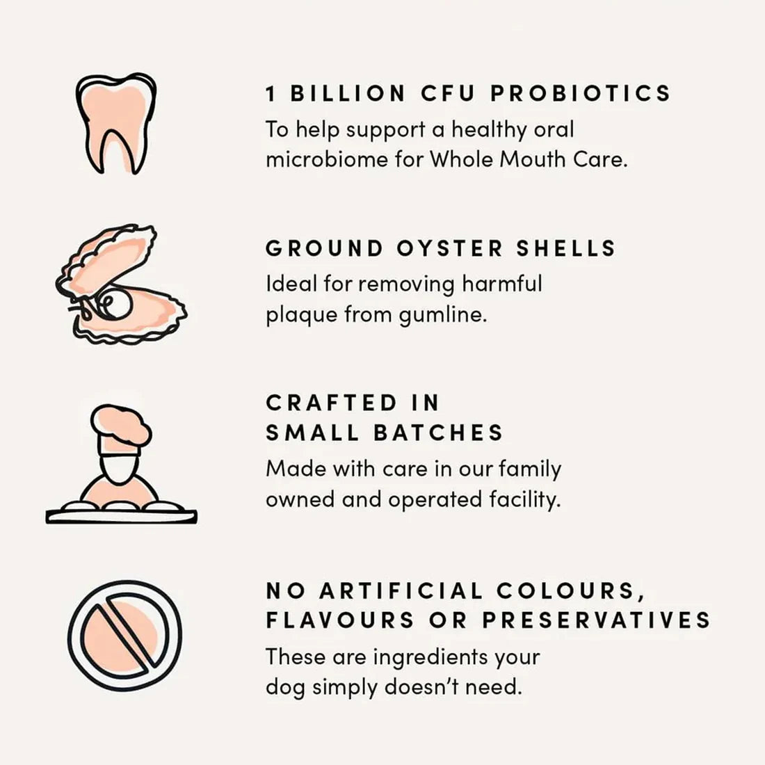LocalID_68130 Crumps' Naturals - Plaque Busters Advanced Whole Mouth Care with PROBIOTICS Dog Treat - 270GM (9.5oz)