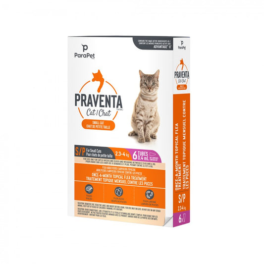 LocalID_71232 Parapet - Praventa for SMALL Cats - 2.3 - 4KG - 6 Tubes