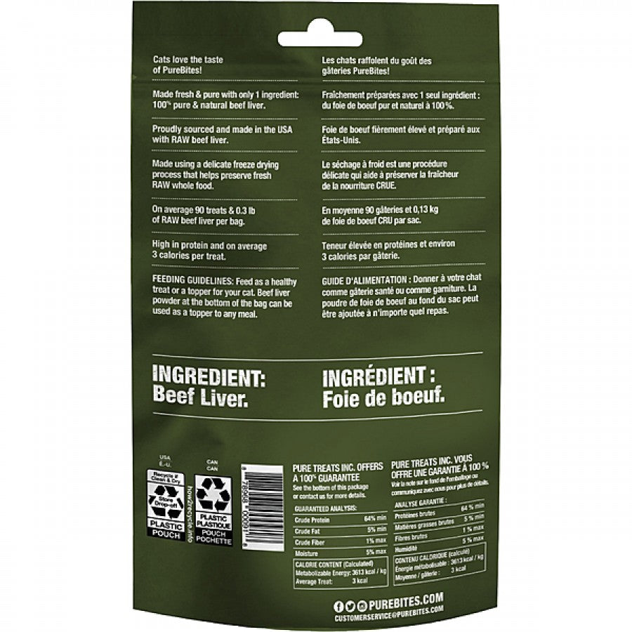 LocalID_65829 PureBites - Freeze Dried BEEF LIVER Cat Treats - 44GM (1.55oz)