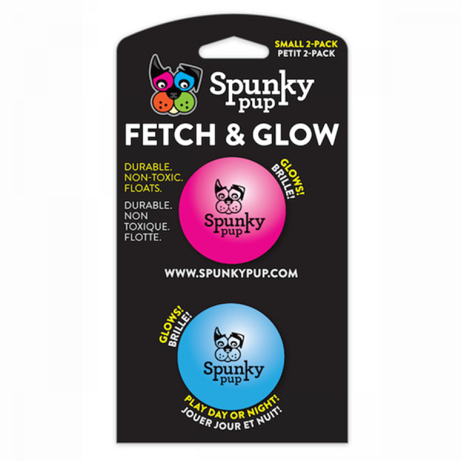 LocalID_47277 Spunky Pup - Fetch & Glow Ball - SM 2 pk