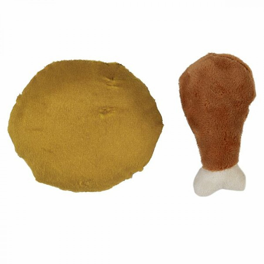 *S.O. - Up to 2 Week Wait* Mad Cat - Chicken and Waffles Cat Toy - 9CM (3.6in) - 2PK