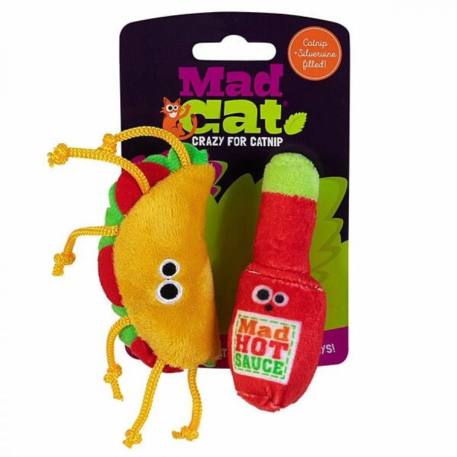 LocalID_65710 Mad Cat - Taco Tuesday Cat Toy - 16.5CM (6.5in) - 2PK