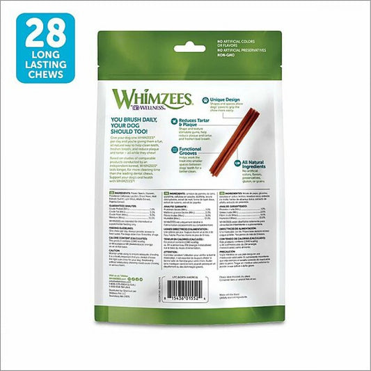 *S.O. - Up to 2 Week Wait* Whimzees - STIX Dental Chew - SMALL - 12.5CM (5in) - 28PK