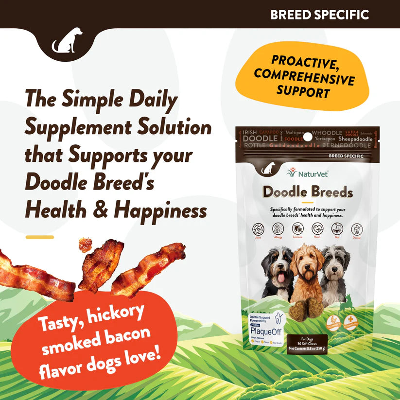 LocalID_68520 NaturVet - Soft Chew Doodle Breed - 250GM (8.8oz) - 50CT