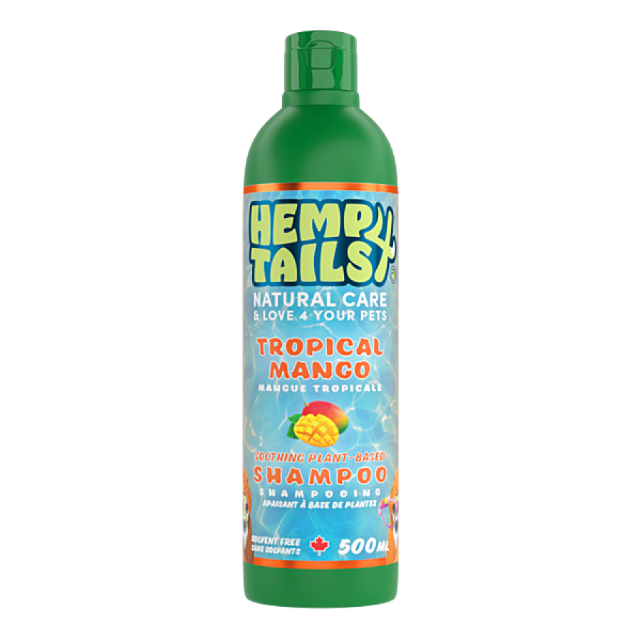 *S.O. - Up to 2 Week Wait* Hemp 4 Tails - Natural Tropical Mango Dog Shampoo - 500ML (16.9oz)