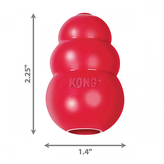 LocalID_69779 KONG - Classic RED - Dog Treat Dispensing Toy - XSMALL - 5CM (2.25in)