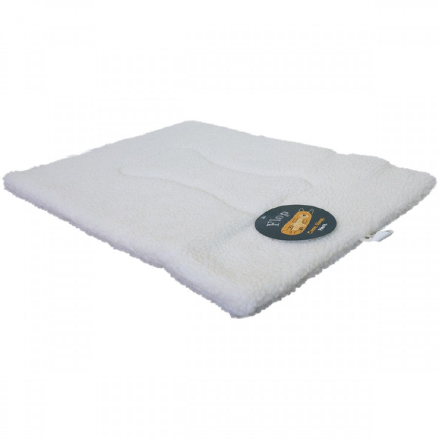 Unleashed - Flop Flat Dog Mat - SHERPA NATURAL - SMALL - 61 x 45.8CM (24x18in)