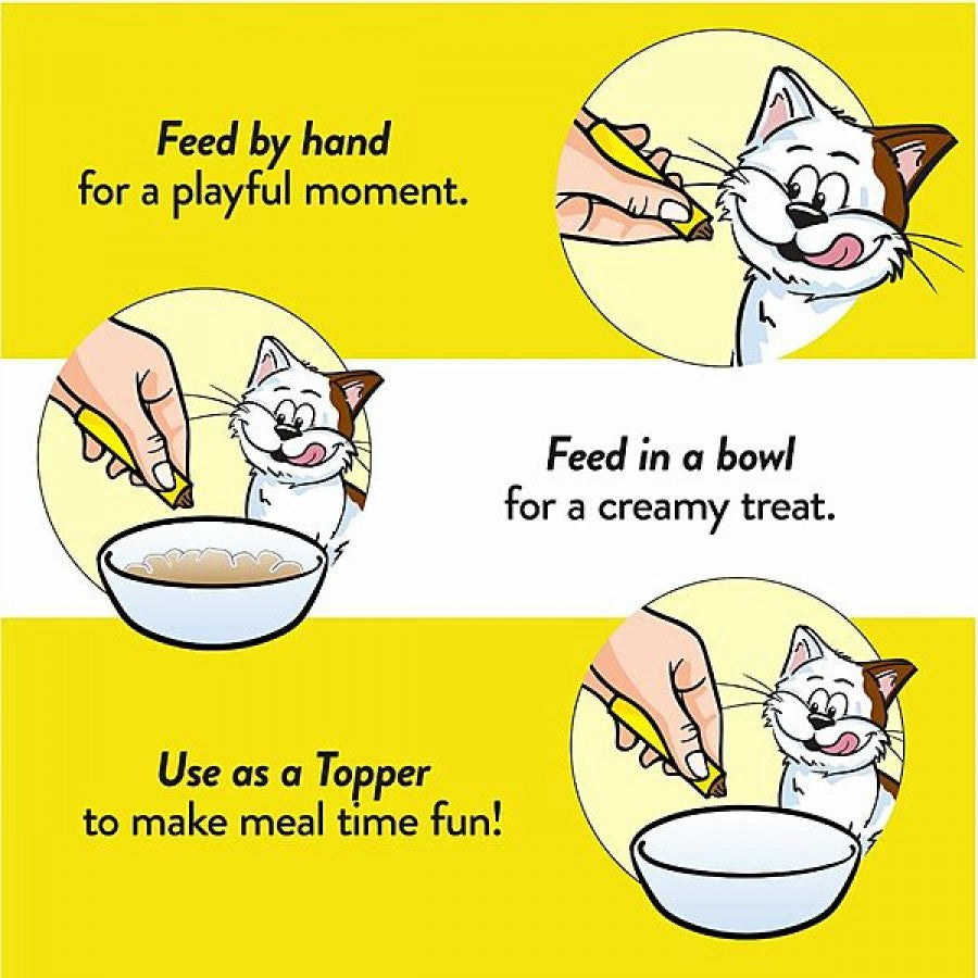 LocalID_68508 Whiskas - Creamy Puree CHICKEN Cat Treat - 12GM (1.7oz) - 4PK