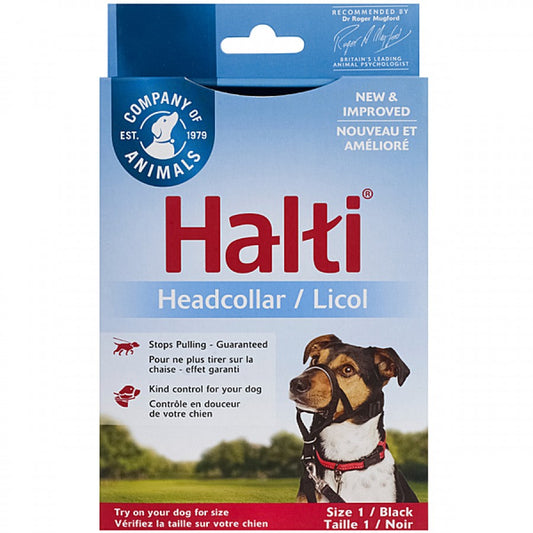 LocalID_66514 Company of Animals - Halti Nylon Head Collar - BLACK - Size 1