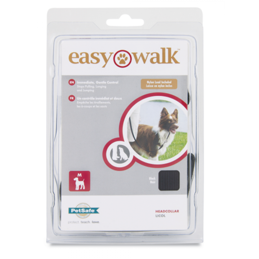 LocalID_33184 PetSafe - Easy Walk Headcollar Black - Medium 11-27kg (24.3-59.5lbs)