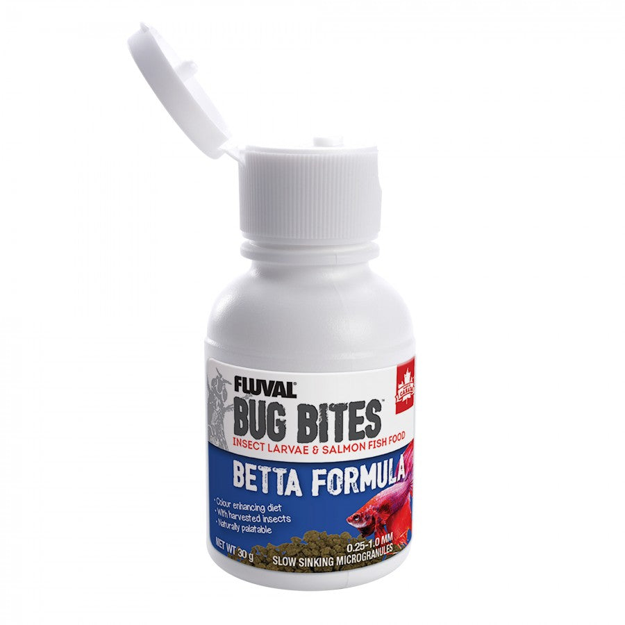 LocalID_65900 Fluval - Bug Bites Betta Formula - 0.5 – 1.5 mm granules - 30GM (1.0oz)
