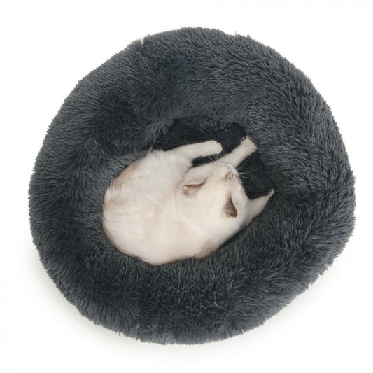 LocalID_64739 Catit - Fluffy Bed - DARK GREY - 60CM (20in) diameter