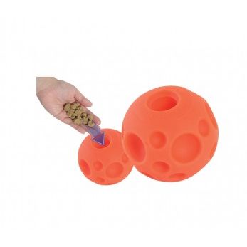 LocalID_1453 Omega Paw - Tricky Treat Ball Dog Toy - LARGE - 13CM (5in)
