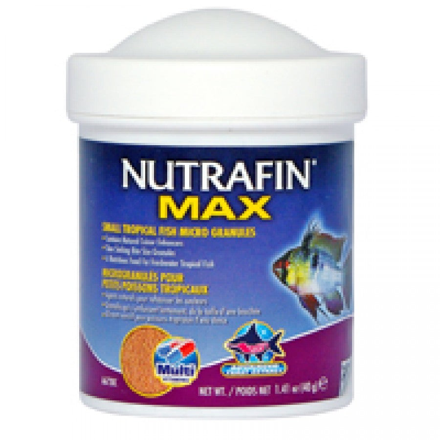 *S.O. - Call for Estimated Arrival* Nutrafin - Max Small Tropical Fish Micro Granules - 40GM (1.41oz)