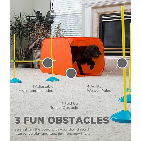 LocalID_60103 Outward Hound - ZipZoom Indoor Agility Kit Orange Training Kit