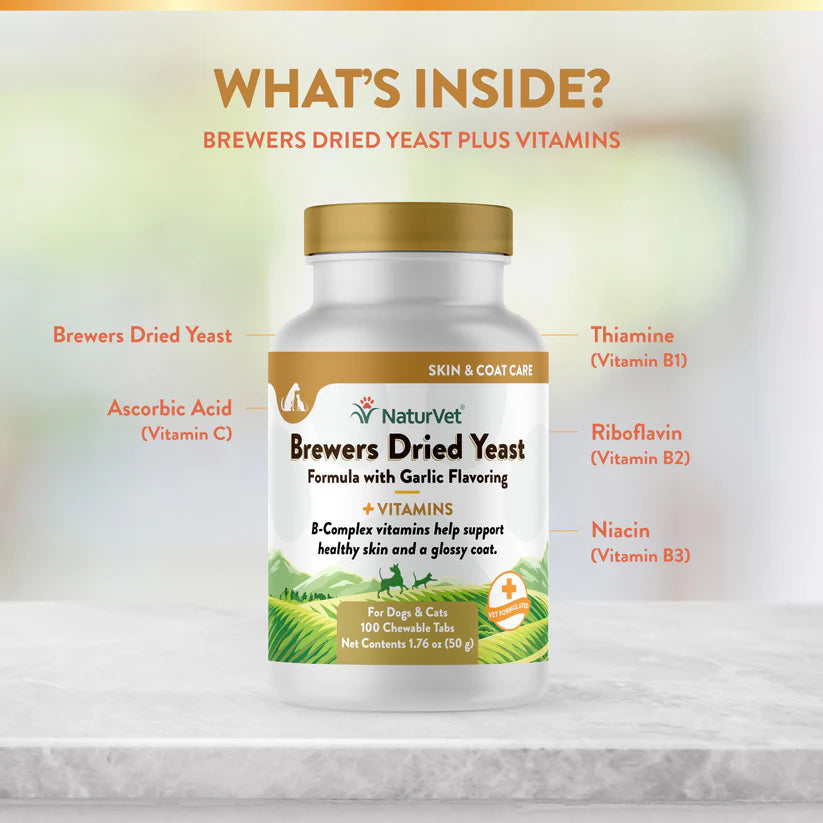 LocalID_70936 NaturVet - Brewers Yeast & Garlic - 50GM (1.76oz) - 100CT