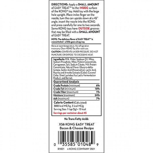 Kong - Easy Treat BACON AND CHEESE Dog Treat - 226GM (8oz)