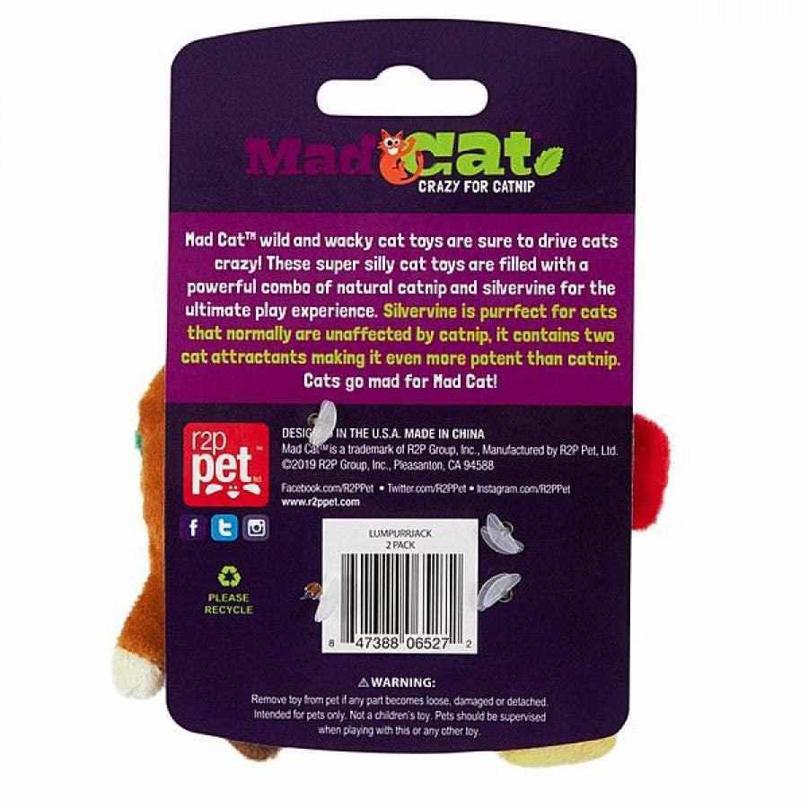 *DISC* Mad Cat - Lumpurrjack Cat Toy - 11CM (4in) - 2PK