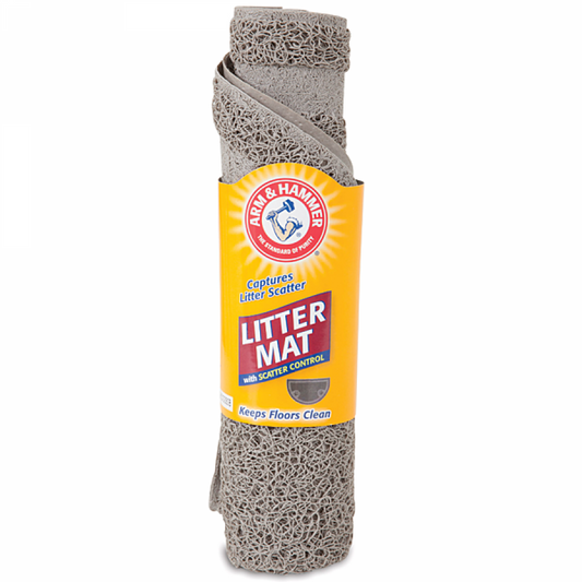 LocalID_65396 Arm and Hammer - Half Circle Litter Mat - 59.7 x 35.6CM (23.5 x 14in)