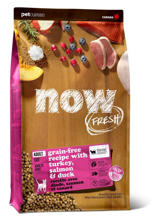 LocalID_43237 Petcurean - NOW CAT Turkey Salmon and Duck Adult - 1.37kg (3LB)