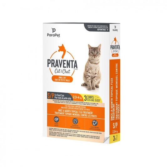 LocalID_71220 Parapet - Praventa for SMALL Cats - 2.3 - 4KG - 3 Tubes