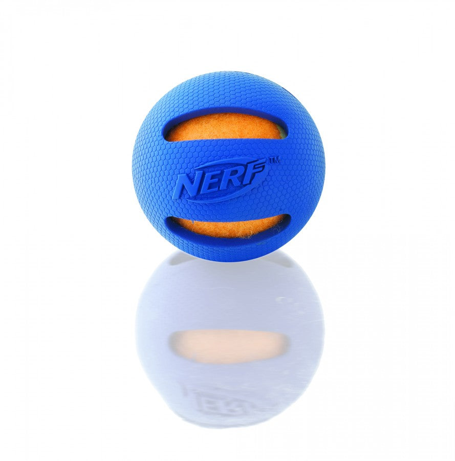 LocalID_67270 Nerf - Dog Rubber Tennis Ball - BLUE - 6.5CM (2.5in)