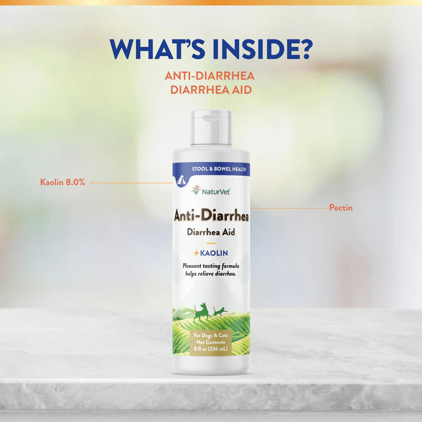 LocalID_68532 NaturVet - Anti Diarrhea for Dogs & Cats - 236ML (8oz)