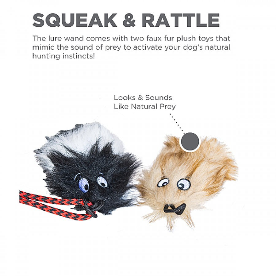 LocalID_65719 Outward Hound - Tail Teaser Wand - Squeak & Rattle Cat Toy - 95CM (37.5in)