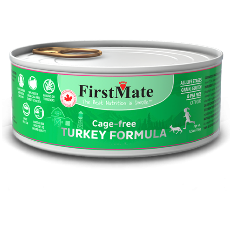 FirstMate - LID GF TURKEY Wet Cat Food - 156GM (5.5oz)