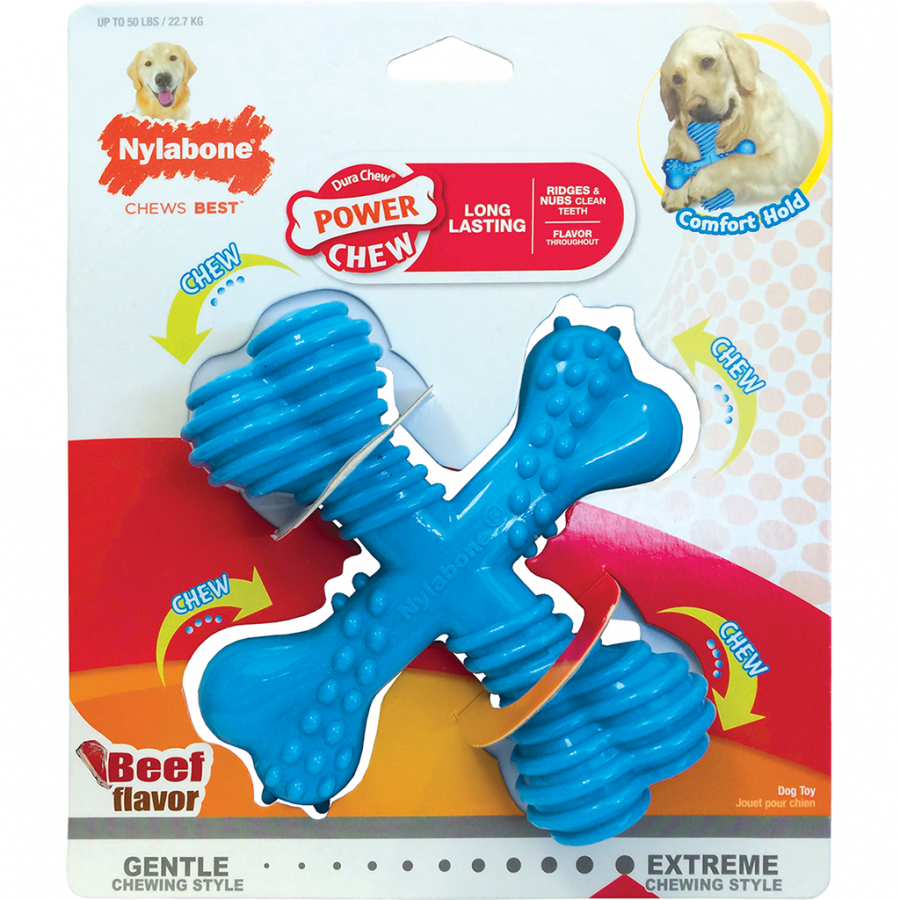 LocalID_30573 Nylabone - Dura Chew "X" Bone Beef Dog Chew - Giant