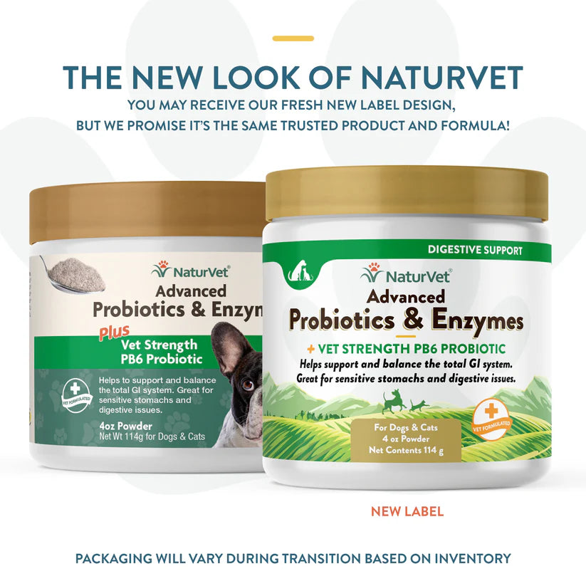 LocalID_70903 NaturVet - Advanced Probiotics & Enzymes Powder - 114GM (4oz)