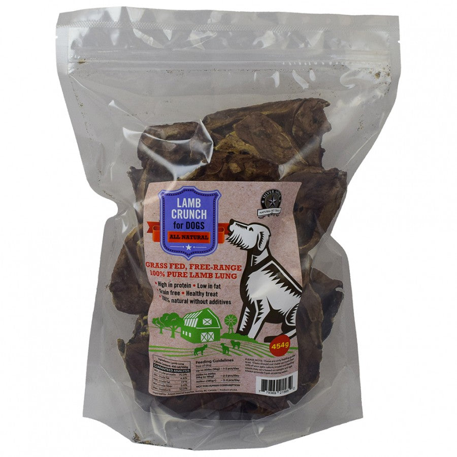 Silver Spur - Dehydrated LAMB LUNG Crunch - 454GM (1lb)