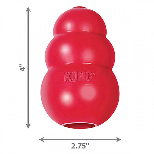 LocalID_69759 KONG - Classic RED - Dog Treat Dispensing Toy - LARGE - 10CM (4in)