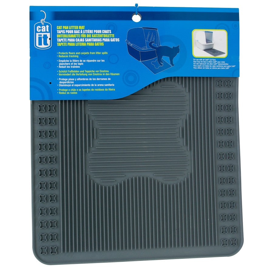 LocalID_70503 Catit - Cat Pan Litter Mat - GRAY - 34 x 40.5CM (13x16in)
