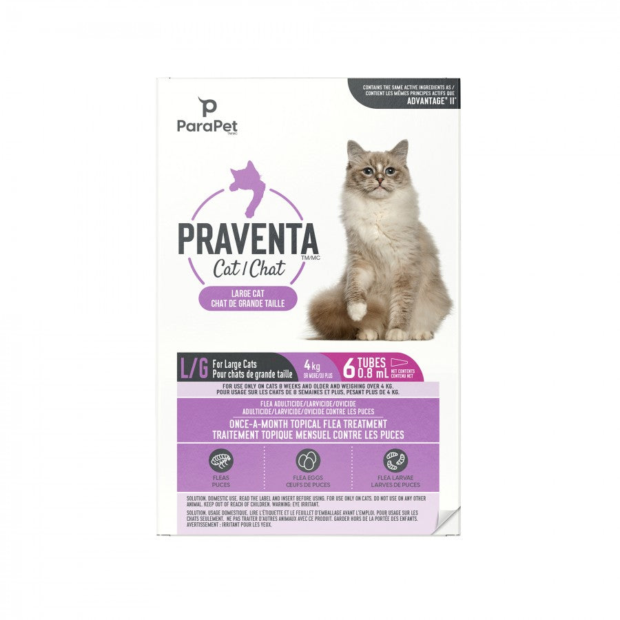 LocalID_71237 Parapet - Praventa for LARGE Cats - 4KG and Over - 6 Tubes