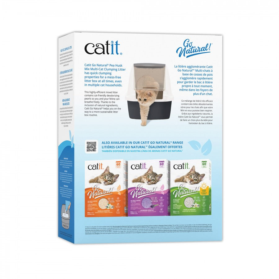 LocalID_69320 Catit - Go Natural! Pea Husk Mix Multi-Cat Clumping Cat Litter - VANILLA - 6.4KG