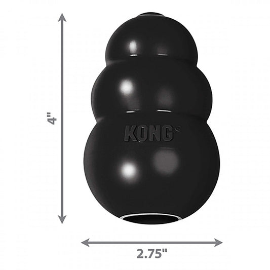 LocalID_69791 KONG - Extreme BLACK Dog Treat Dispensing Toy - LARGE - 10CM (4in)