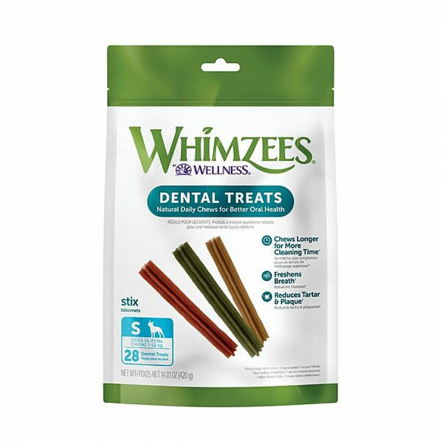LocalID_69051 Whimzees - STIX Dental Chew - SMALL - 12.5CM (5in) - 28PK