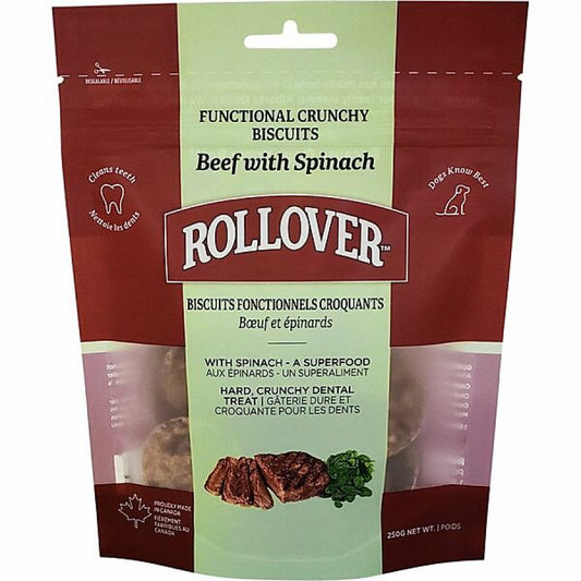 LocalID_68930 Rollover - Functional Crunchy Biscuits BEEF and SPINACH Dog Treat - 250GM