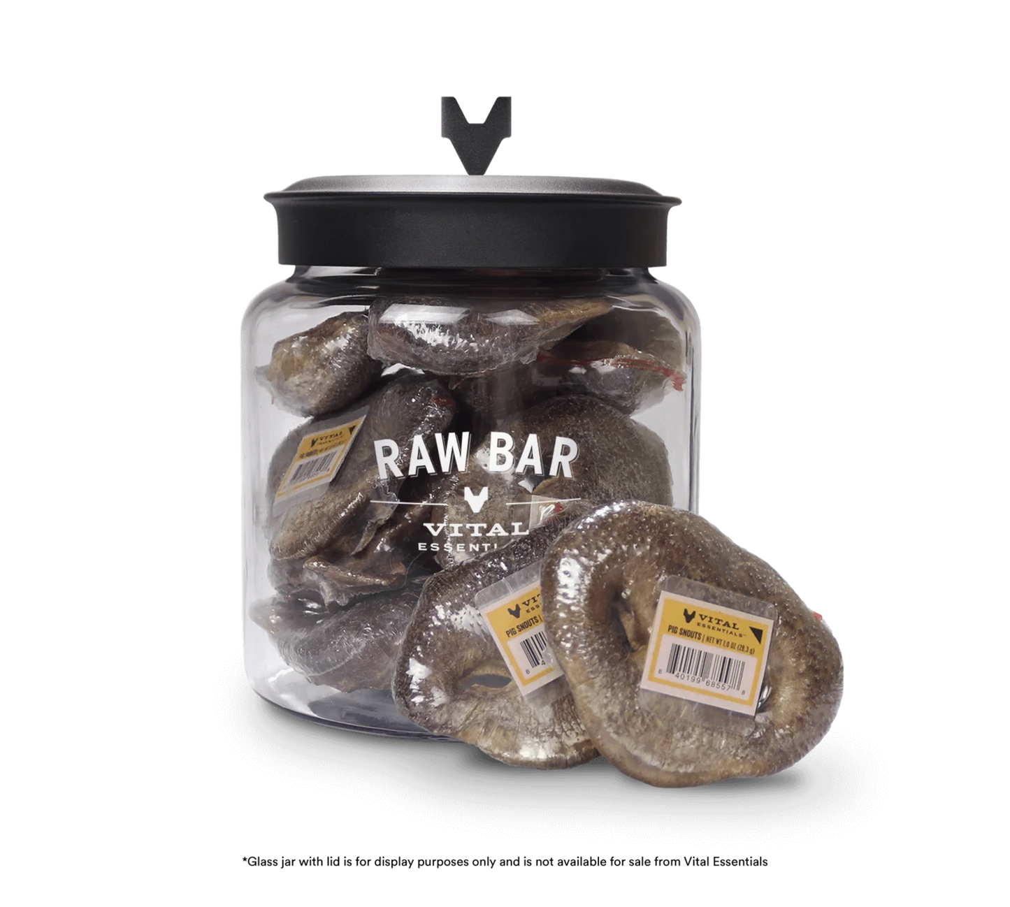 LocalID_69032 Vital Essentials - Freeze Dried Raw PIG SNOUT Snacks Dog Chew - 12.5CM (5in) (BULK)