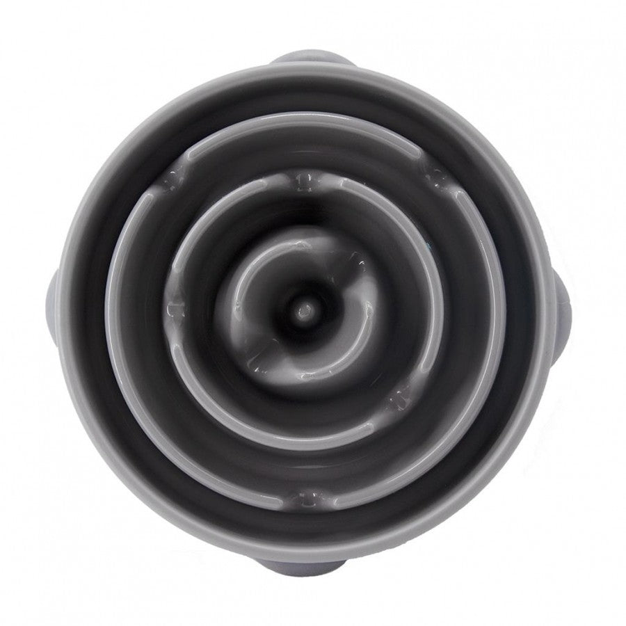 Outward Hound - Fun Feeder Drop - GREY - MEDIUM - 21CM (8.3in)