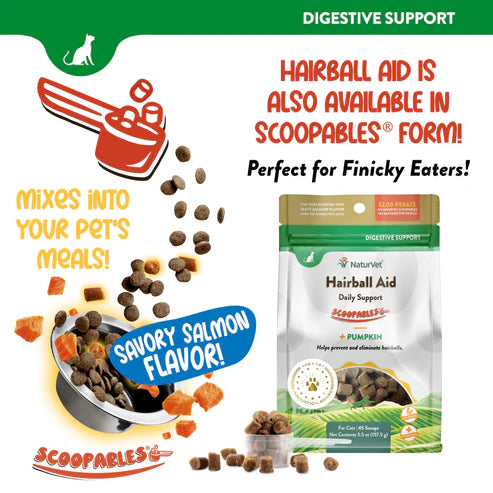LocalID_71001 NaturVet - Soft Chew Hairball Plus Pumpkin - 60CT - 90GM (3.1oz)