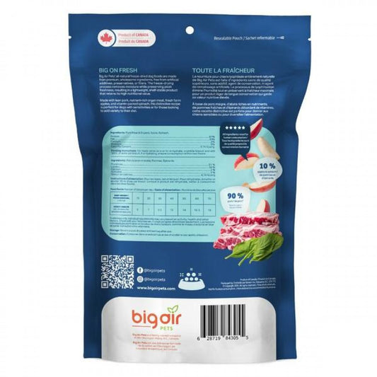 LocalID_70747 Big Air Pets - Freeze Dried Raw PORK & APPLES Dog Food - 454GM (16oz)