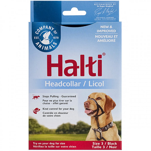 LocalID_66525 Company of Animals - Halti Nylon Head Collar - BLACK - Size 3