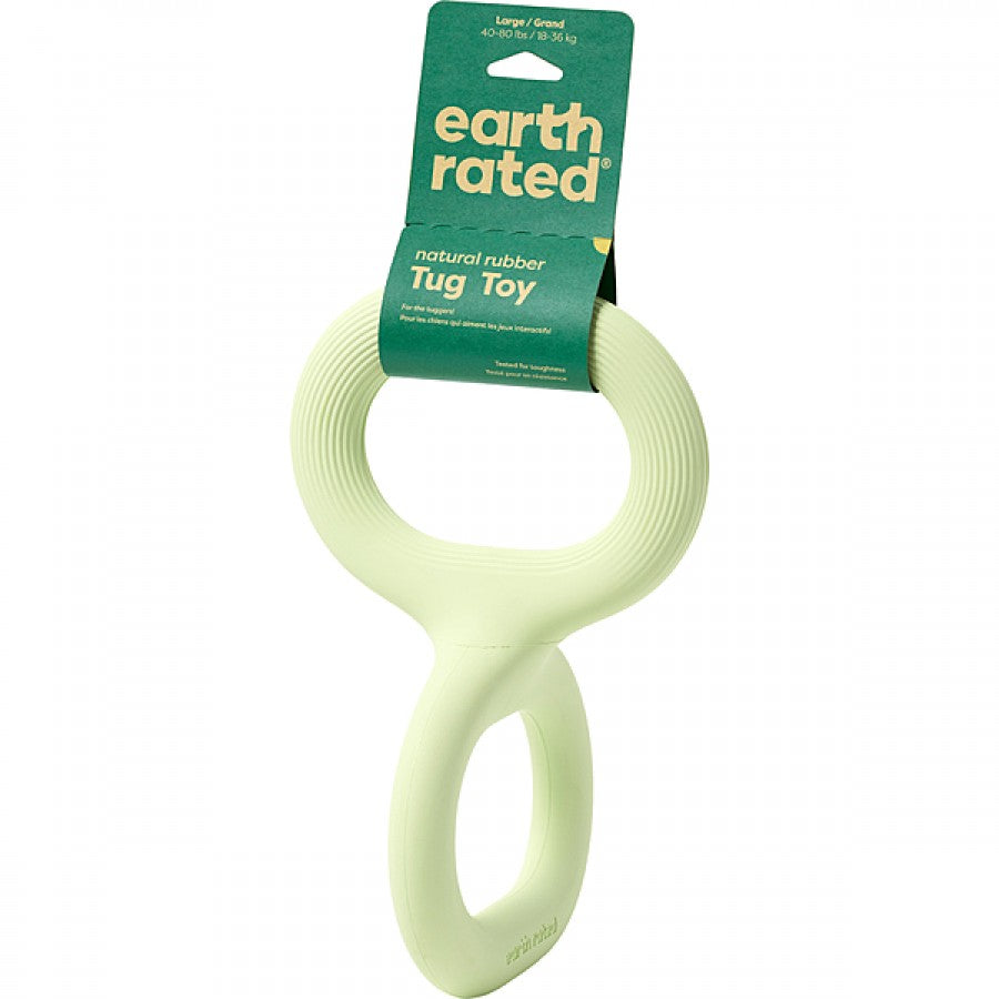 LocalID_61871 Earth Rated - Rubber Tug Dog Toy - GREEN - LARGE - 29CM (11.5in)
