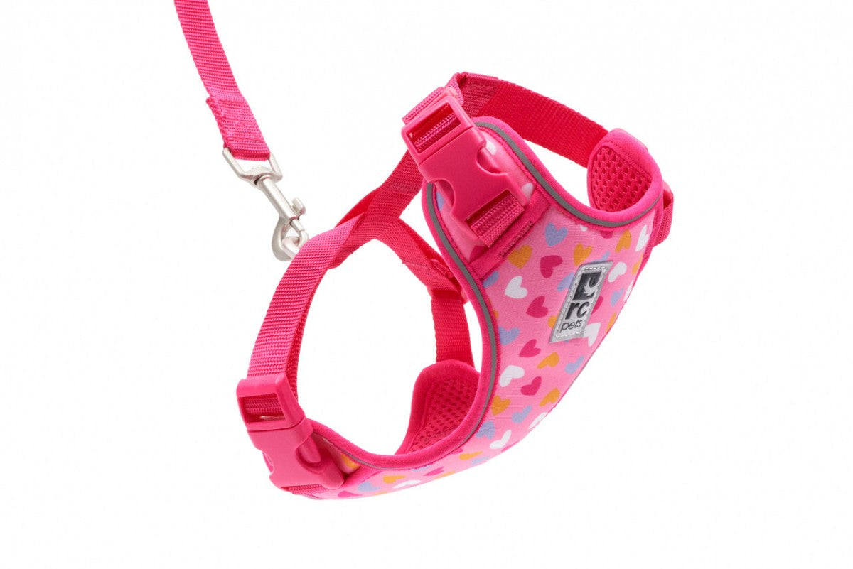 LocalID_66621 RC Pets - Adventure Kitty Harness - LIL HEART - MEDIUM - 1.6 x 84-117CM (5/8x33-46in)
