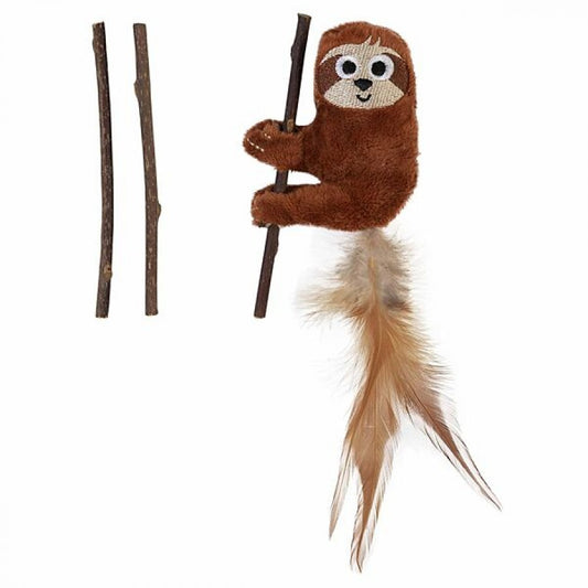 LocalID_65699 Mad Cat - Sloth Silvervine Stick Cat Toy - 9CM (3.5in) Tall