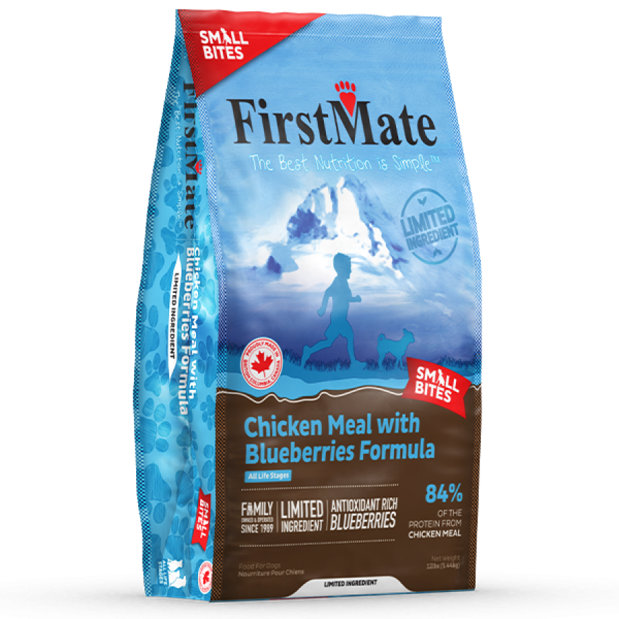 LocalID_67522 FirstMate - GF LID CHICKEN BLUEBERRIES Small Bites Dry Dog Food - 5.44KG (12lb)