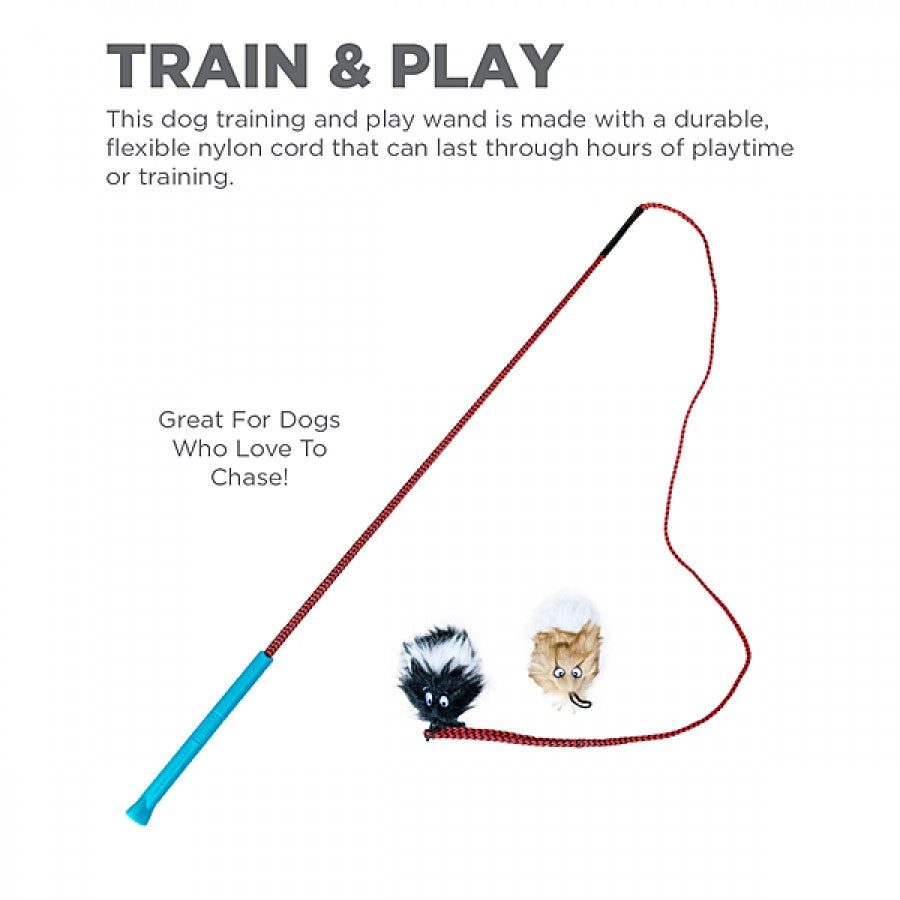 LocalID_65717 Outward Hound - Tail Teaser Wand - Squeak & Rattle Cat Toy - 95CM (37.5in)
