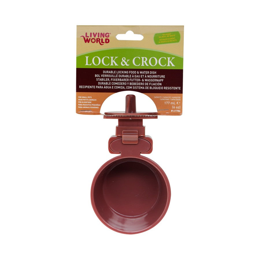 Living World - Lock & Crock Dish - BURGUNDY PLUM - 6OZ